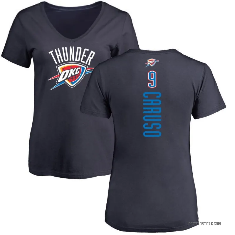 Alex Caruso Women's Navy Oklahoma City Thunder Backer T-Shirt