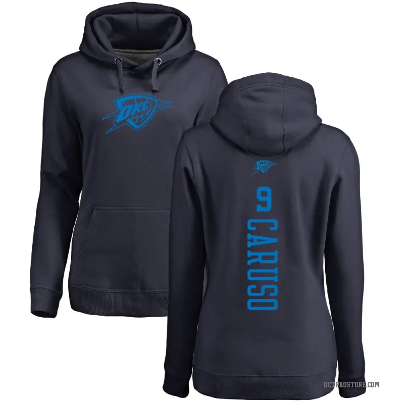 Alex Caruso Women's Navy Oklahoma City Thunder Branded One Color Backer Pullover Hoodie