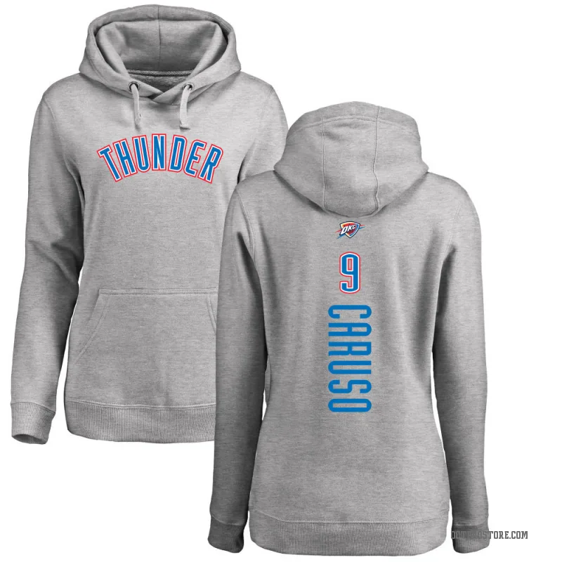 Alex Caruso Women's Oklahoma City Thunder Branded Ash Backer Pullover Hoodie