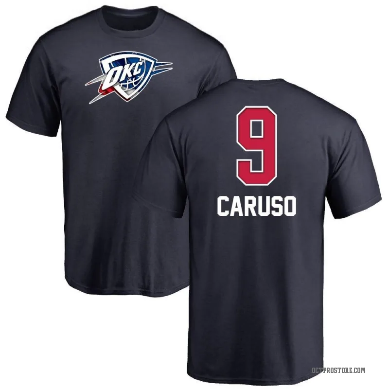 Alex Caruso Youth Navy Oklahoma City Thunder Name and Number Banner Wave T-Shirt