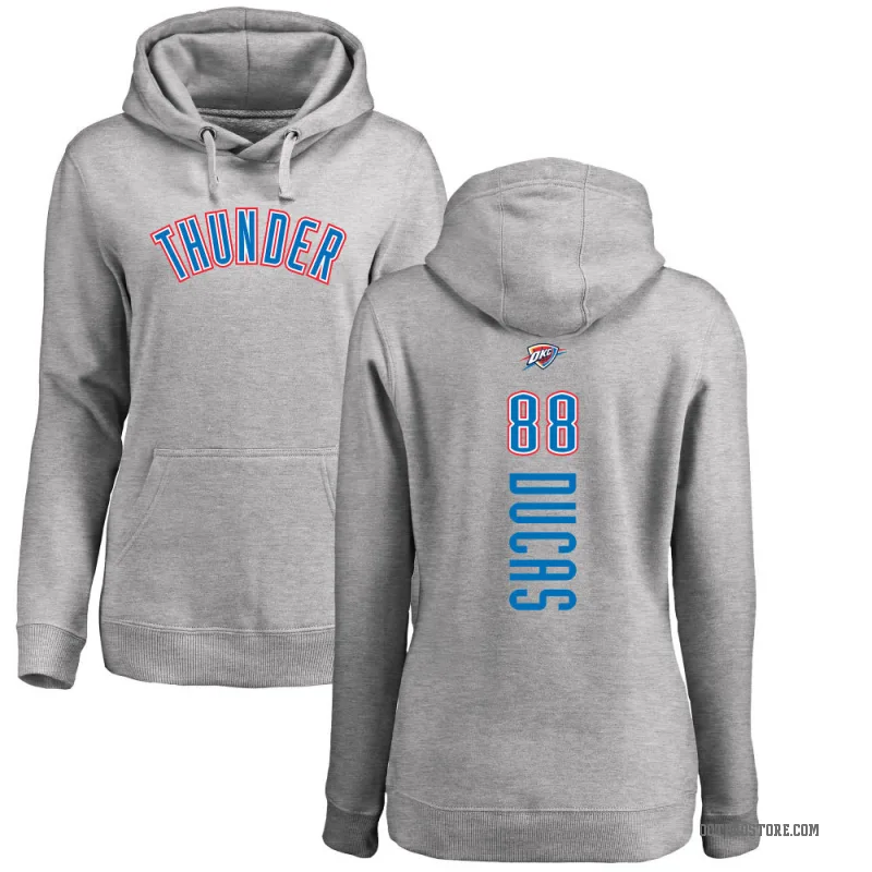 Alex Ducas Women's Oklahoma City Thunder Branded Ash Backer Pullover Hoodie