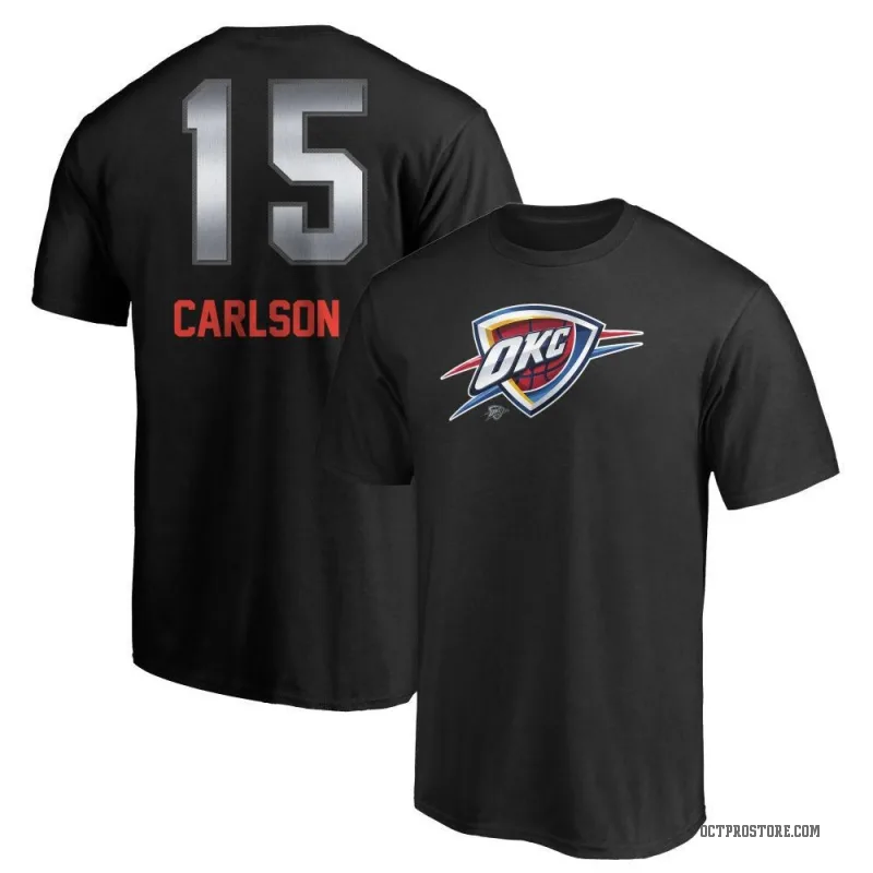 Branden Carlson Youth Black Oklahoma City Thunder Midnight Mascot T-Shirt