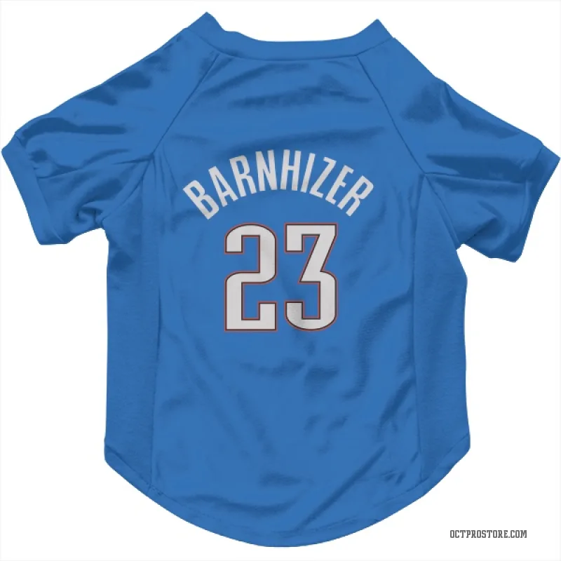 Brooks Barnhizer Blue Oklahoma City Thunder Cat & Dog Pet Jersey