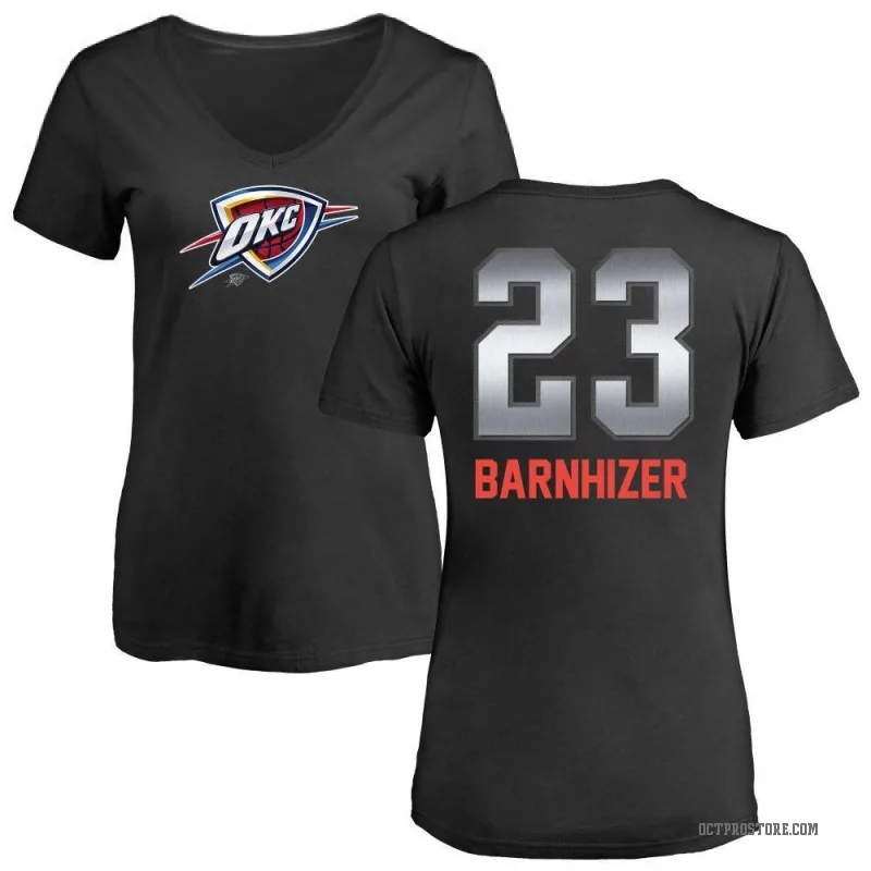 Brooks Barnhizer Women's Black Oklahoma City Thunder Midnight Mascot T-Shirt