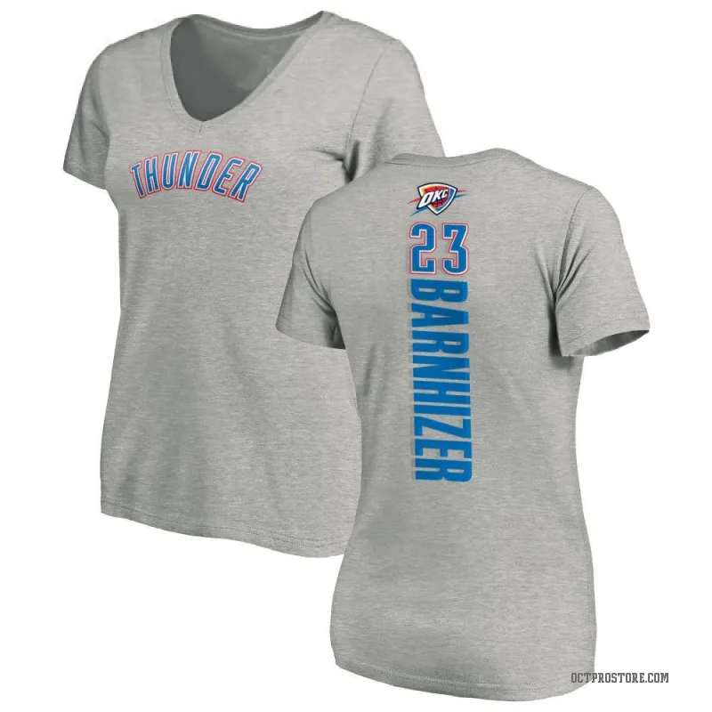Brooks Barnhizer Women's Oklahoma City Thunder Ash Backer T-Shirt