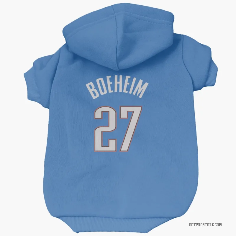 Buddy Boeheim Blue Oklahoma City Thunder Cat & Dog Pet Hoodie