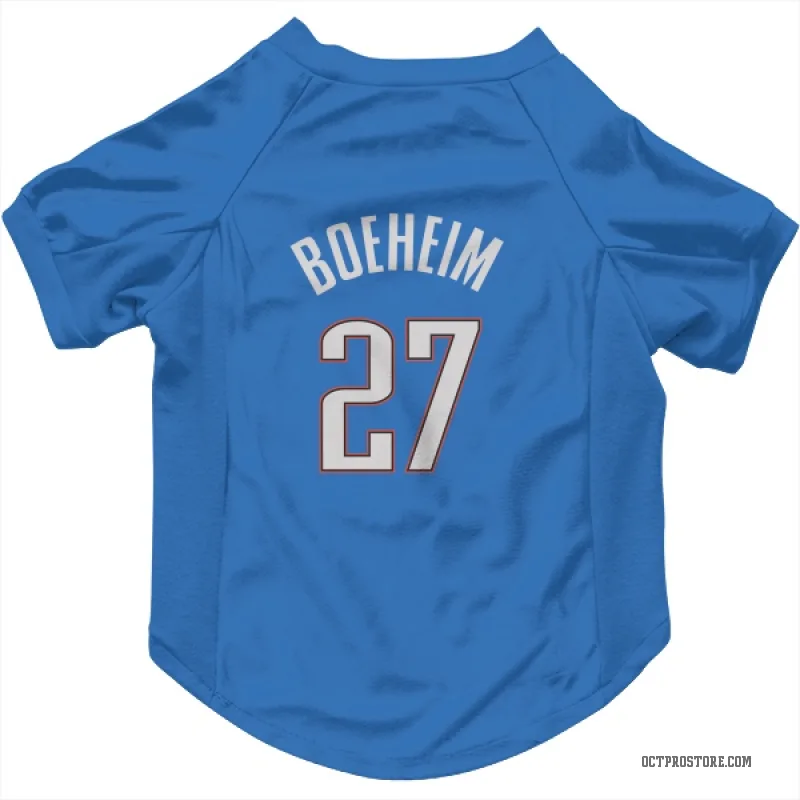 Buddy Boeheim Blue Oklahoma City Thunder Cat & Dog Pet Jersey