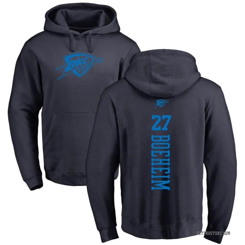 Buddy Boeheim Men's Navy Oklahoma City Thunder Branded One Color Backer Pullover Hoodie