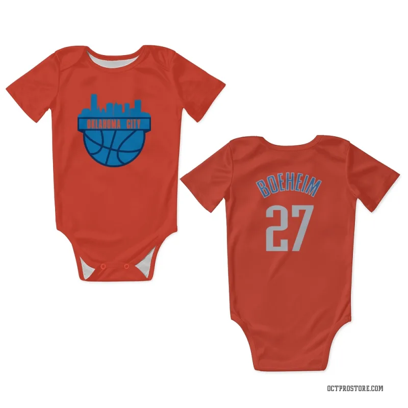 Buddy Boeheim  Orange Oklahoma City Thunder  Newborn & Infant Bodysuit