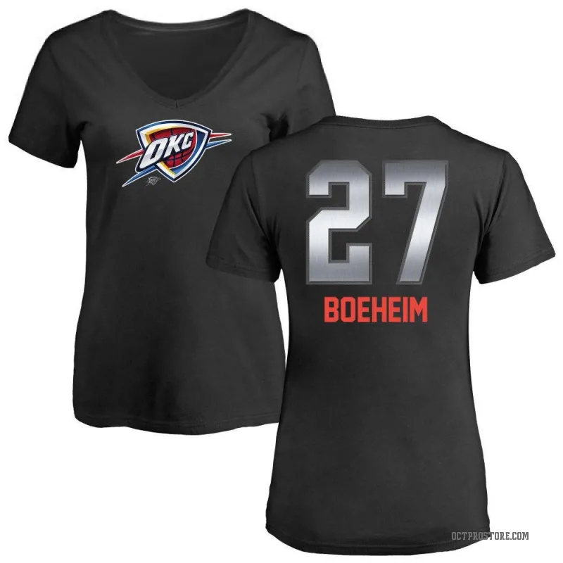 Buddy Boeheim Women's Black Oklahoma City Thunder Midnight Mascot T-Shirt