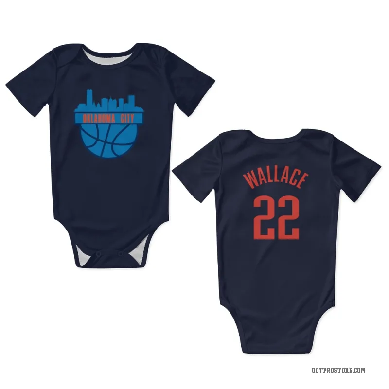 Cason Wallace  Navy Oklahoma City Thunder  Newborn & Infant Bodysuit