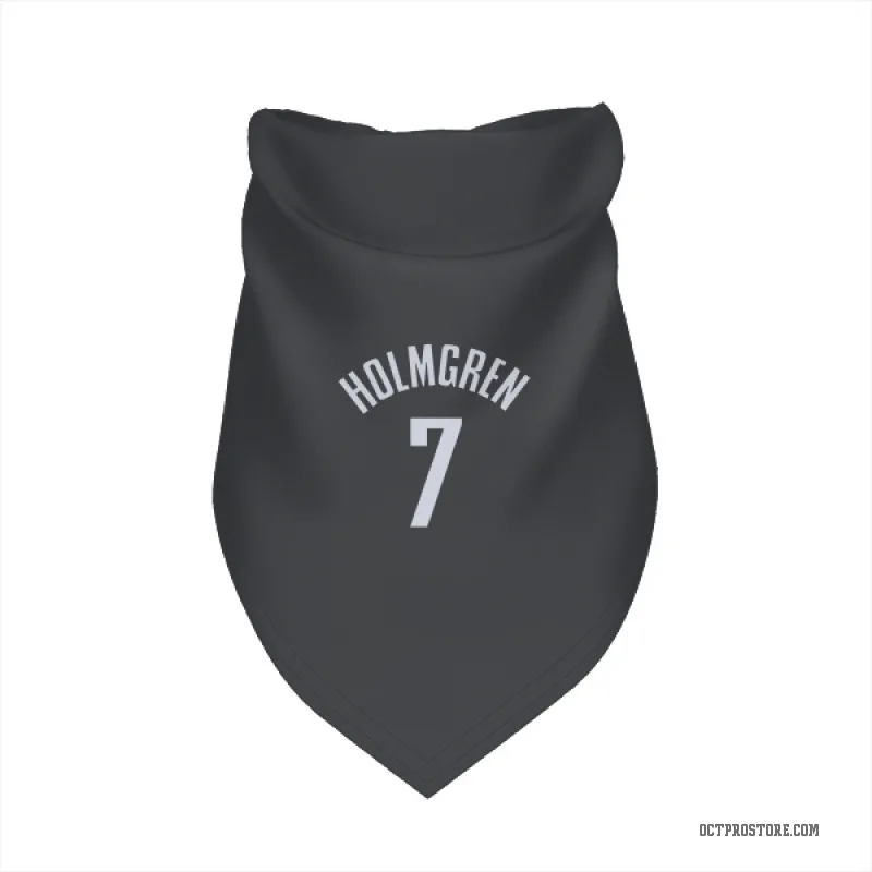 Chet Holmgren  Black Oklahoma City Thunder  Cat & Dog Pet Bandana