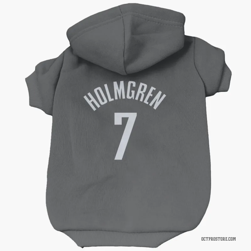 Chet Holmgren  Black Oklahoma City Thunder  Cat & Dog Pet Hoodie