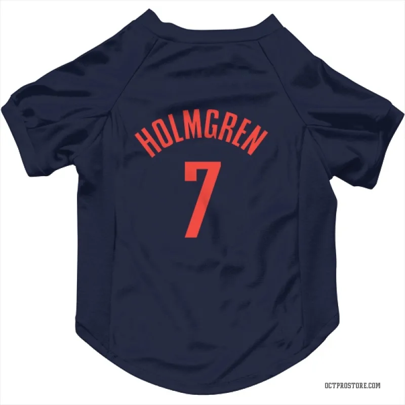 Chet Holmgren  Navy Oklahoma City Thunder  Cat & Dog Pet Jersey