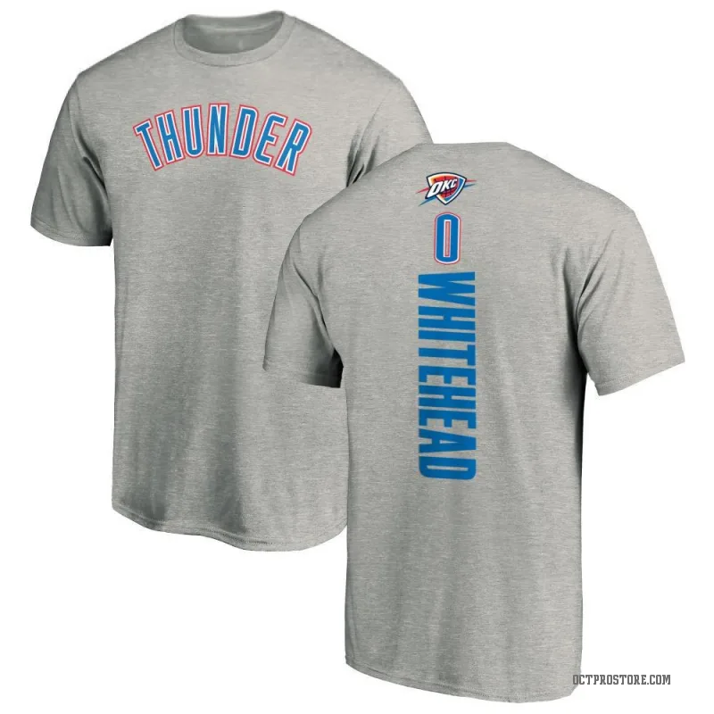 Dariq Whitehead Men's White Oklahoma City Thunder Ash Backer T-Shirt
