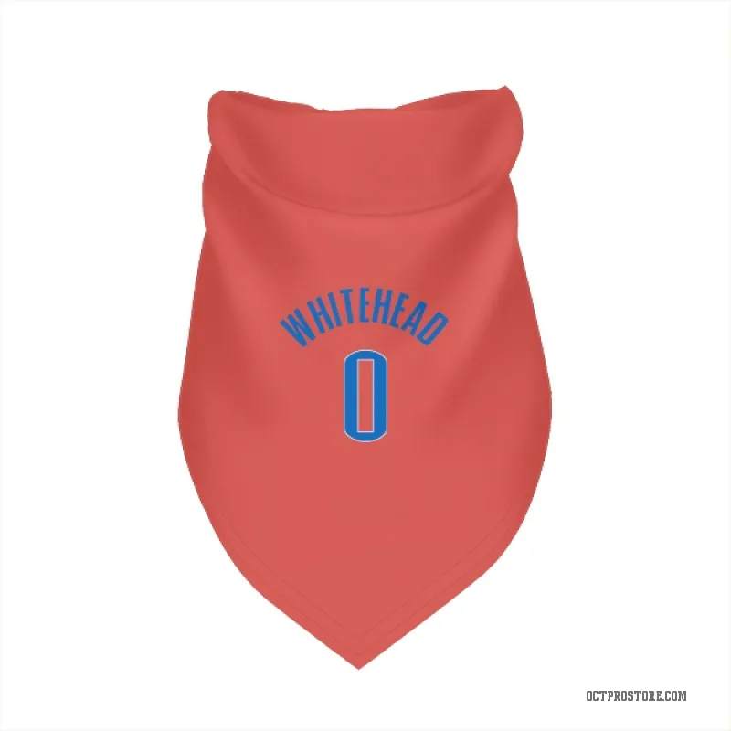 Dariq Whitehead  White Oklahoma City Thunder  Cat & Dog Pet Bandana