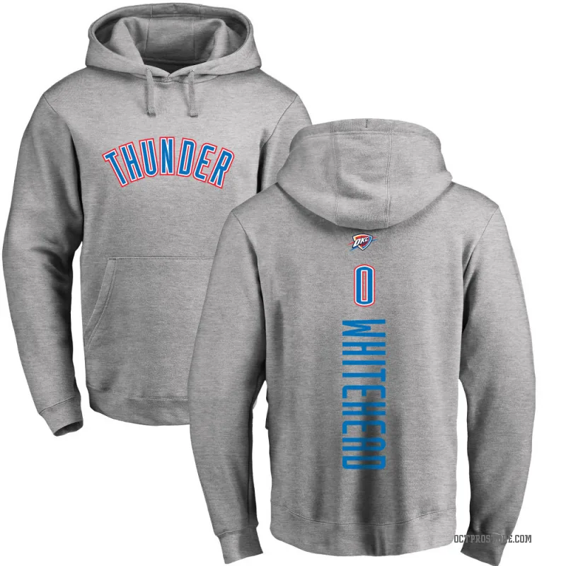 Dariq Whitehead Youth White Oklahoma City Thunder Branded Ash Backer Pullover Hoodie