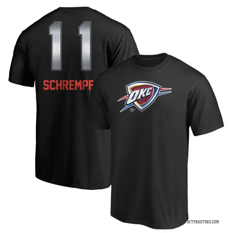 Detlef Schrempf Youth Black Oklahoma City Thunder Midnight Mascot T-Shirt