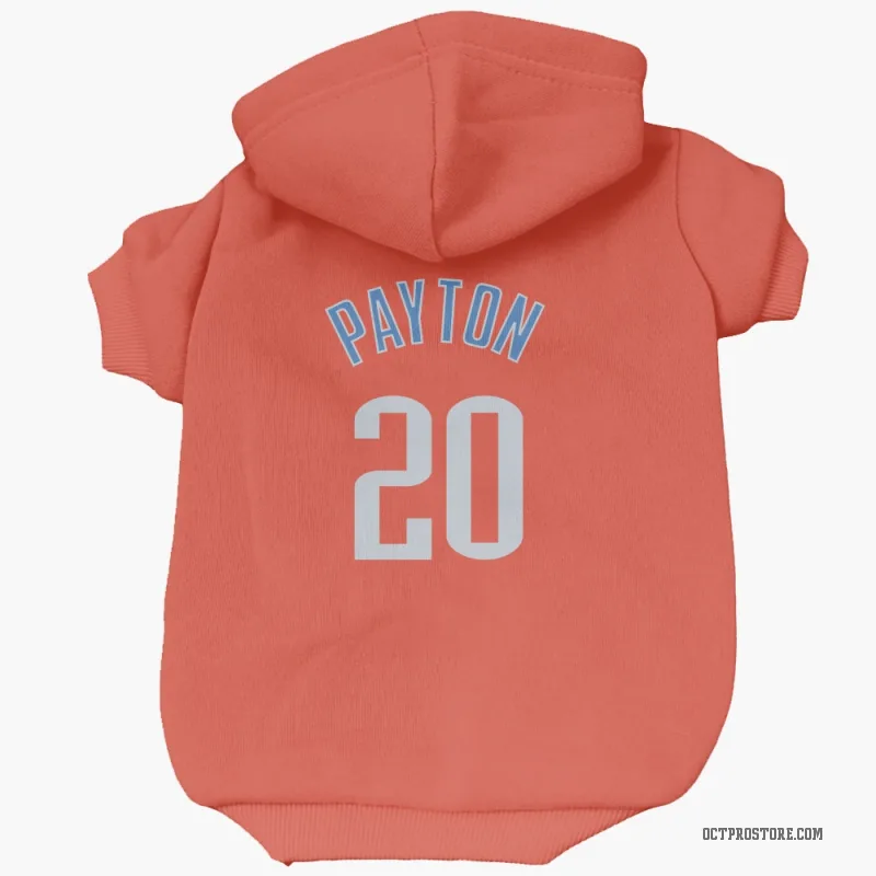 Gary Payton  Orange Oklahoma City Thunder  Cat & Dog Pet Hoodie