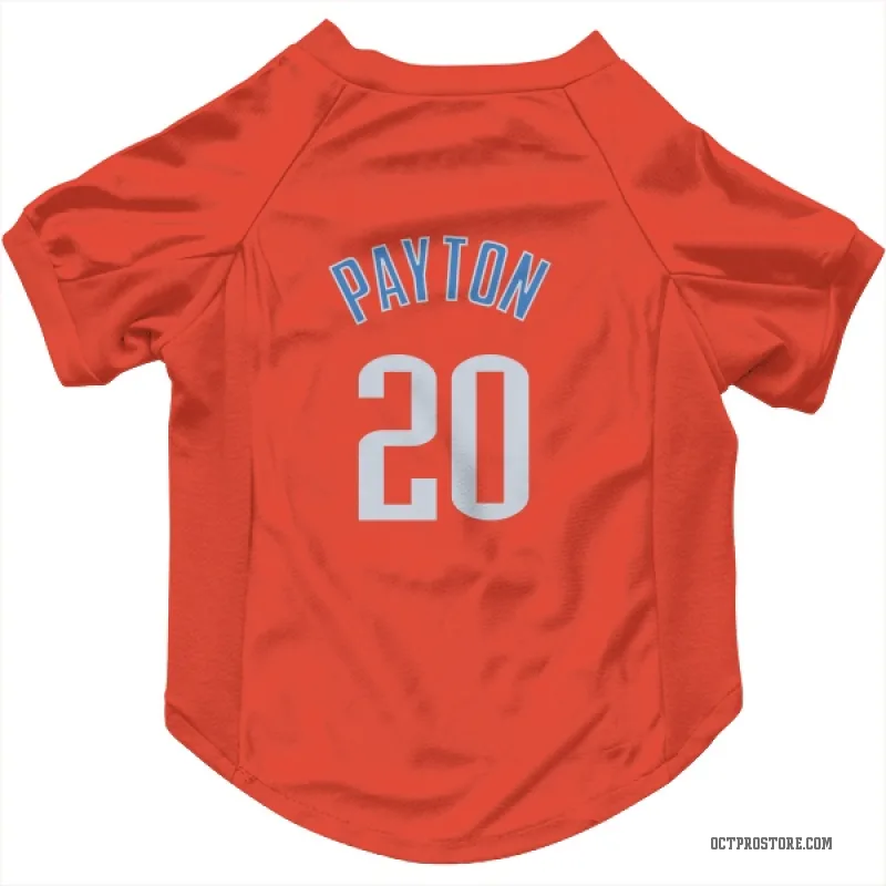 Gary Payton  Orange Oklahoma City Thunder  Cat & Dog Pet Jersey