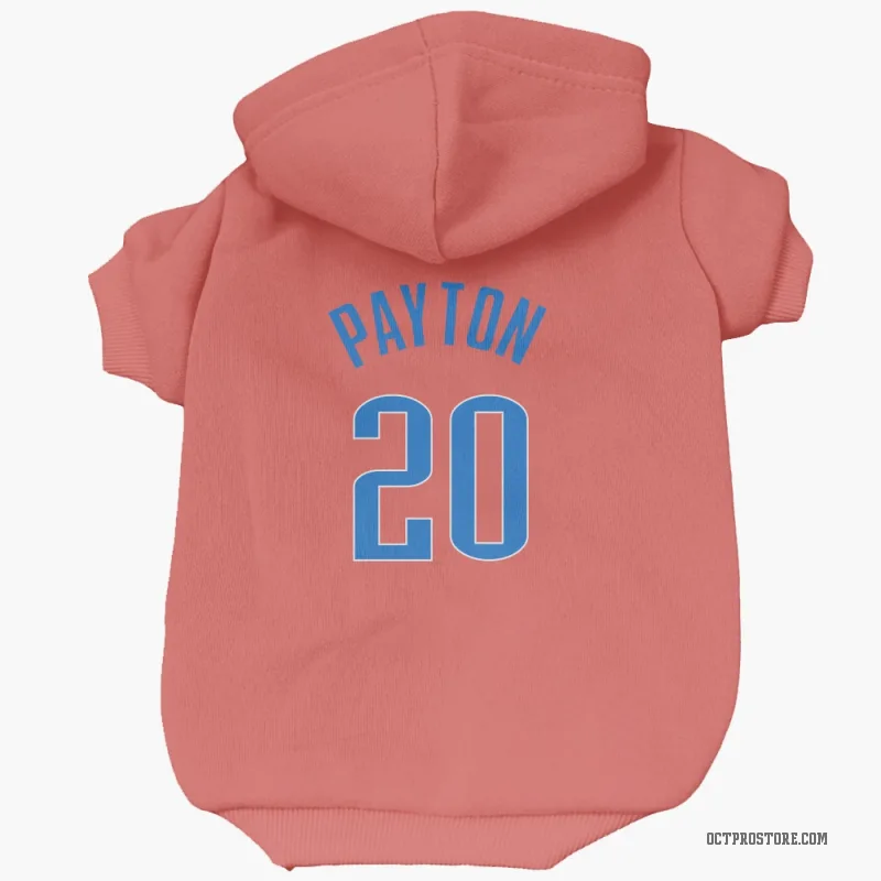 Gary Payton  White Oklahoma City Thunder  Cat & Dog Pet Hoodie