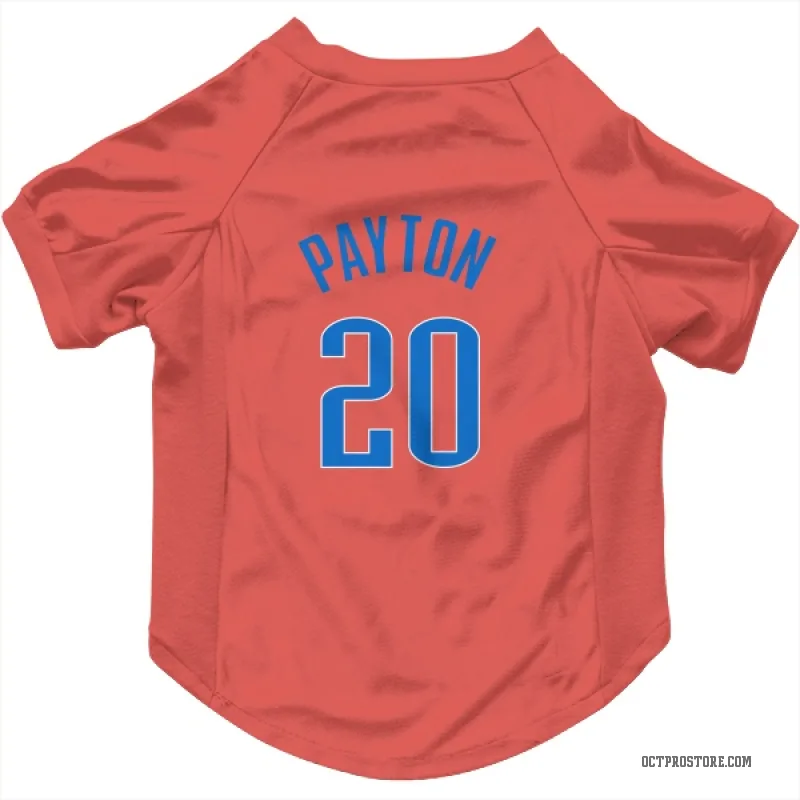 Gary Payton  White Oklahoma City Thunder  Cat & Dog Pet Jersey