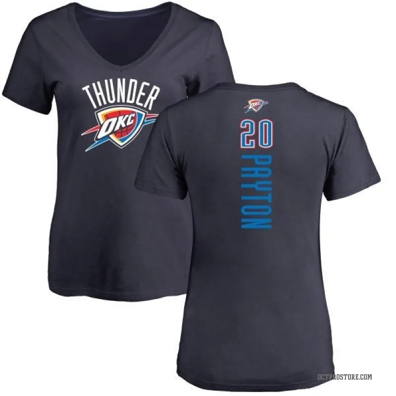 Gary Payton Women's Navy Oklahoma City Thunder Backer T-Shirt