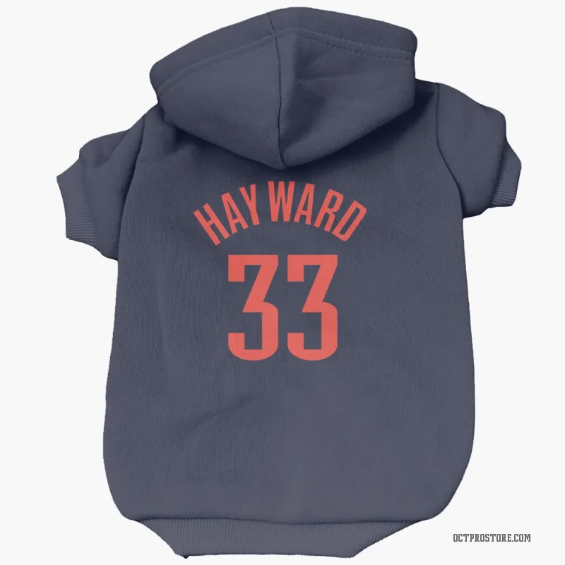 Gordon Hayward  Navy Oklahoma City Thunder  Cat & Dog Pet Hoodie