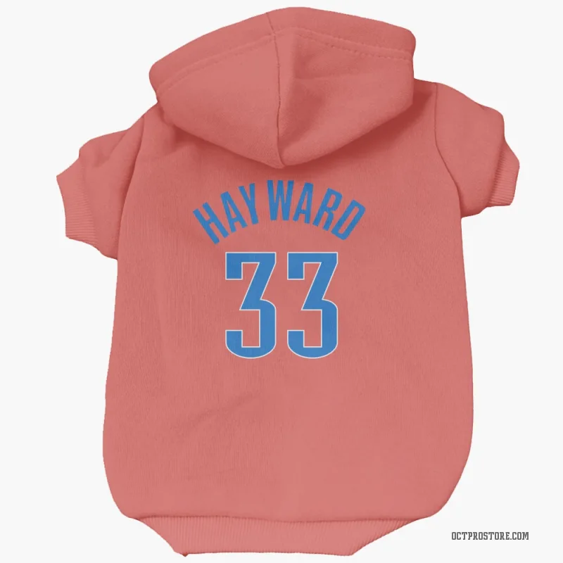 Gordon Hayward  White Oklahoma City Thunder  Cat & Dog Pet Hoodie