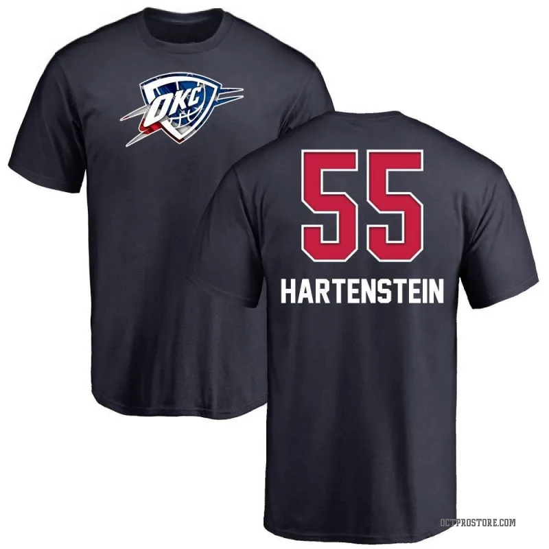 Isaiah Hartenstein Men's Navy Oklahoma City Thunder Name and Number Banner Wave T-Shirt