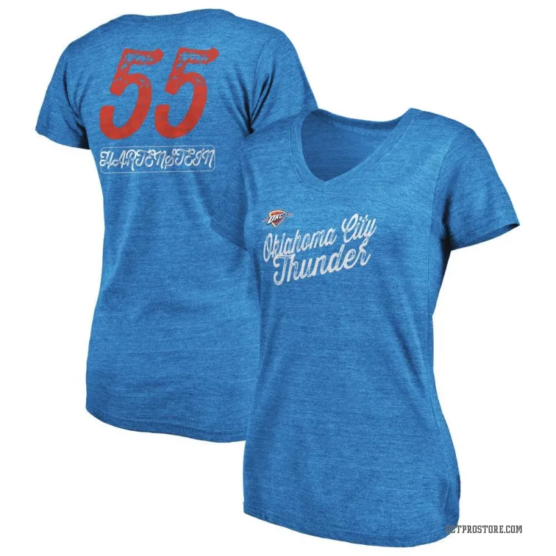 Isaiah Hartenstein Women's Blue Oklahoma City Thunder Sideline V-Neck T-Shirt