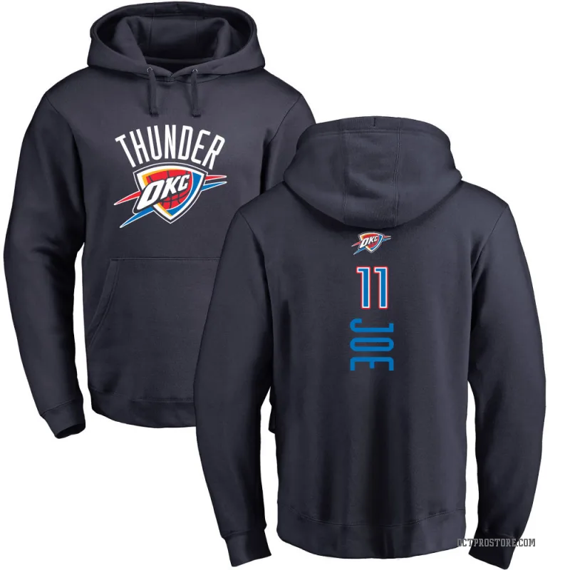 Isaiah Joe Men's Navy Oklahoma City Thunder Branded Backer Pullover Hoodie