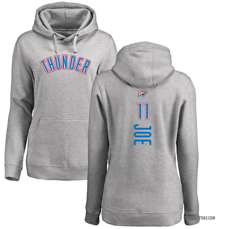 Isaiah Joe Women's Oklahoma City Thunder Branded Ash Backer Pullover Hoodie