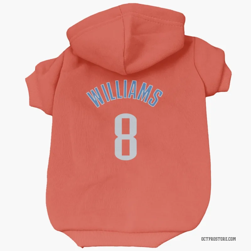 Jalen Williams  Orange Oklahoma City Thunder  Cat & Dog Pet Hoodie