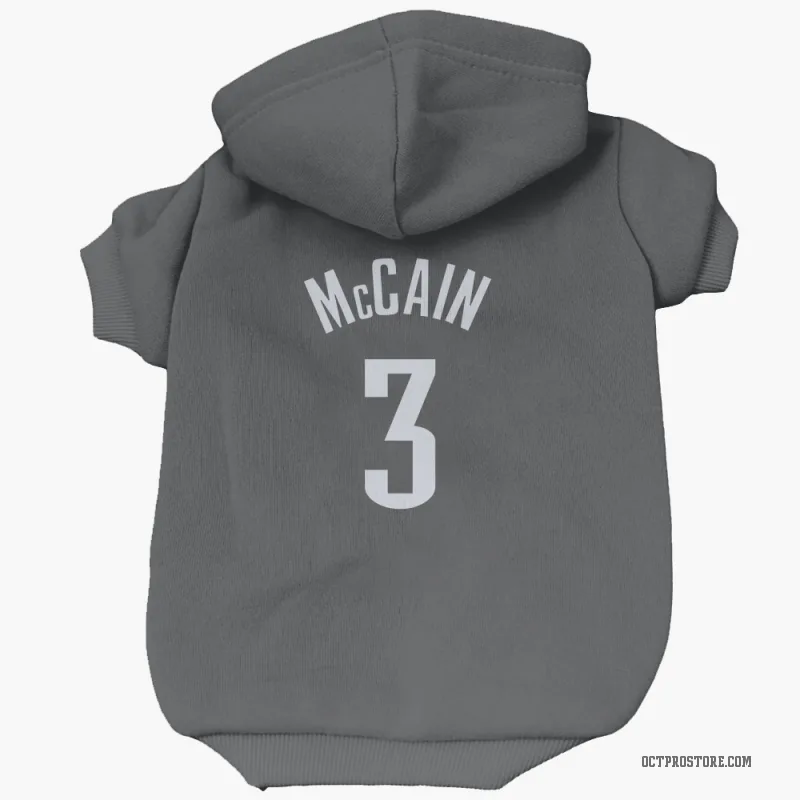 Jared McCain  Black Oklahoma City Thunder  Cat & Dog Pet Hoodie