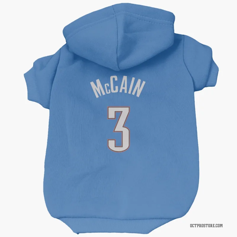 Jared McCain  Blue Oklahoma City Thunder  Cat & Dog Pet Hoodie