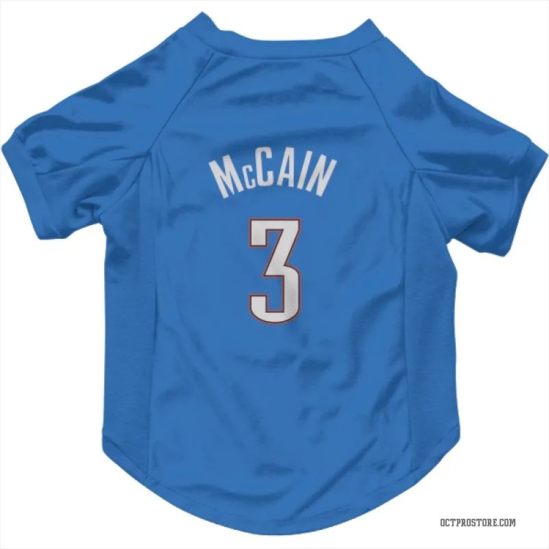 Jared McCain  Blue Oklahoma City Thunder  Cat & Dog Pet Jersey