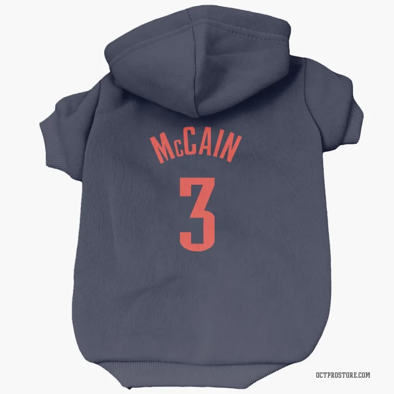 Jared McCain  Navy Oklahoma City Thunder  Cat & Dog Pet Hoodie