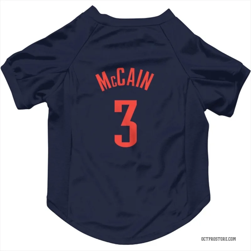 Jared McCain  Navy Oklahoma City Thunder  Cat & Dog Pet Jersey