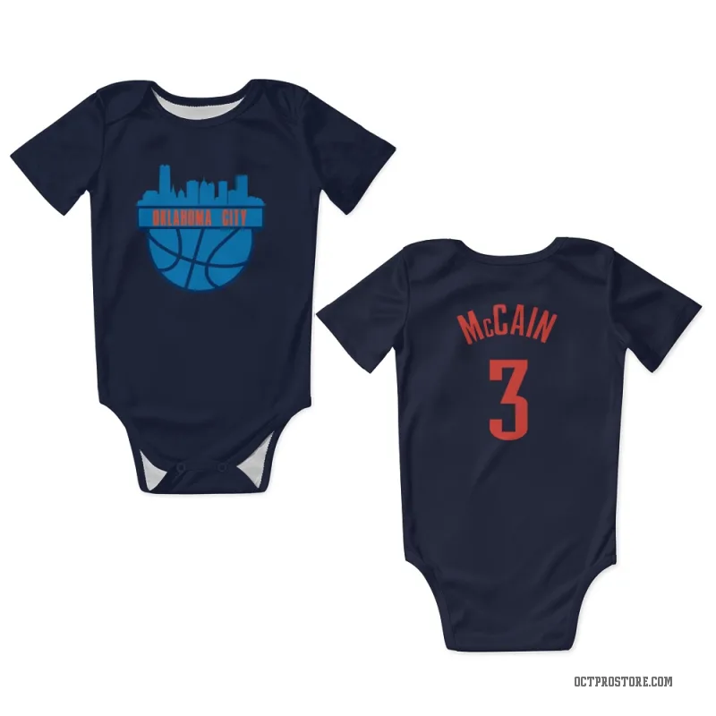 Jared McCain  Navy Oklahoma City Thunder  Newborn & Infant Bodysuit