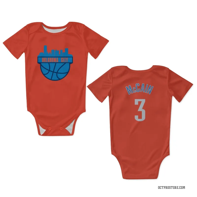 Jared McCain  Orange Oklahoma City Thunder  Newborn & Infant Bodysuit