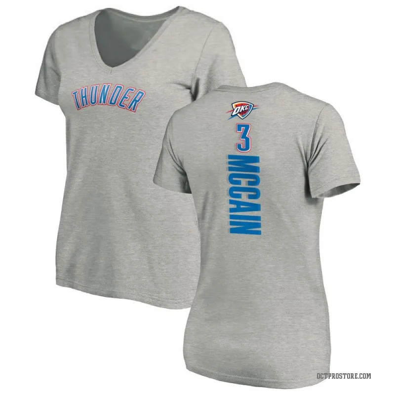 Jared McCain Women's Oklahoma City Thunder Ash Backer T-Shirt