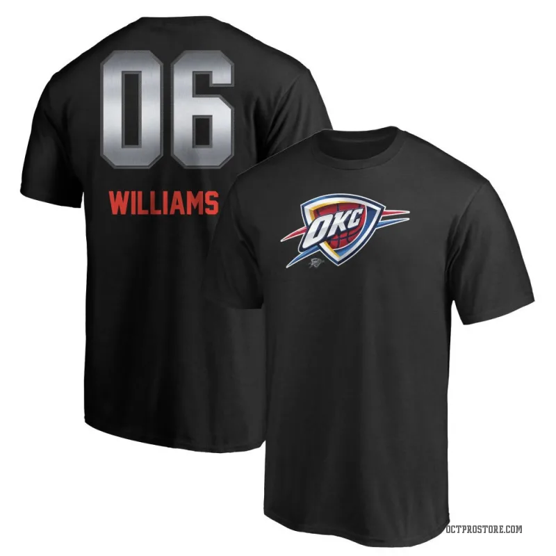 Jaylin Williams Men's Black Oklahoma City Thunder Midnight Mascot T-Shirt