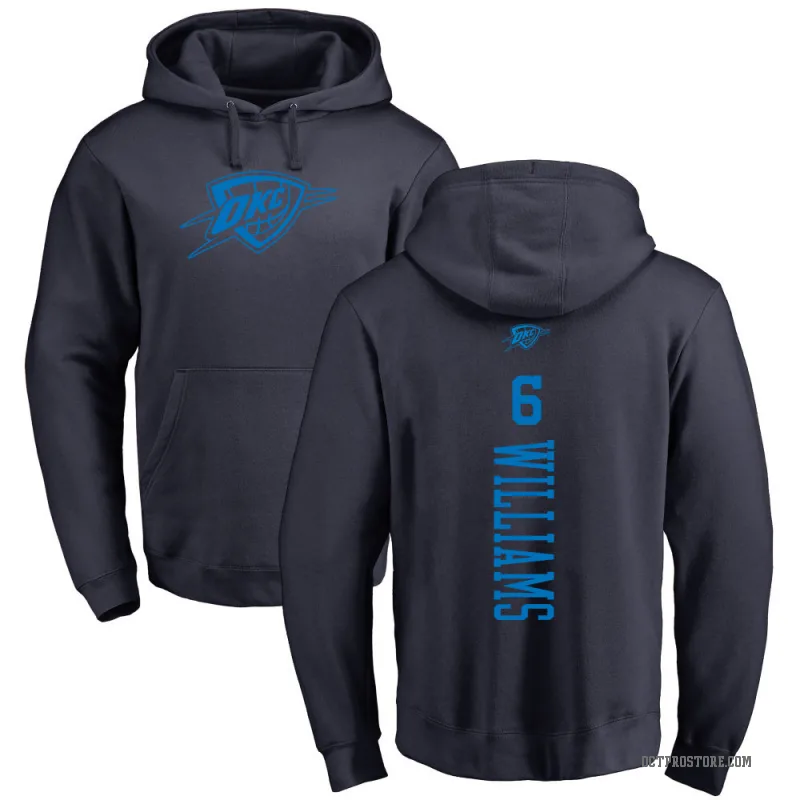 Jaylin Williams Men's Navy Oklahoma City Thunder Branded One Color Backer Pullover Hoodie