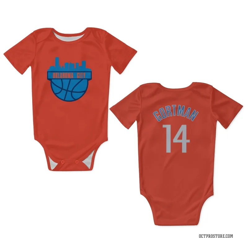Jazian Gortman  Orange Oklahoma City Thunder  Newborn & Infant Bodysuit