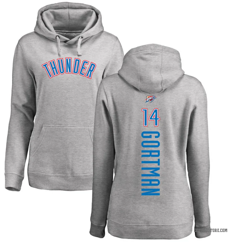 Jazian Gortman Women's Oklahoma City Thunder Branded Ash Backer Pullover Hoodie