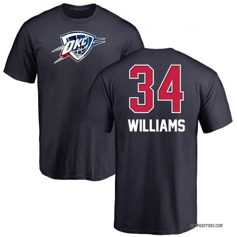 Kenrich Williams Men's Navy Oklahoma City Thunder Name and Number Banner Wave T-Shirt