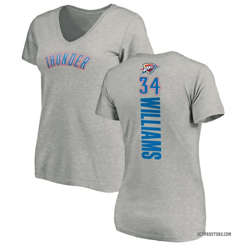 Kenrich Williams Women's Oklahoma City Thunder Ash Backer T-Shirt