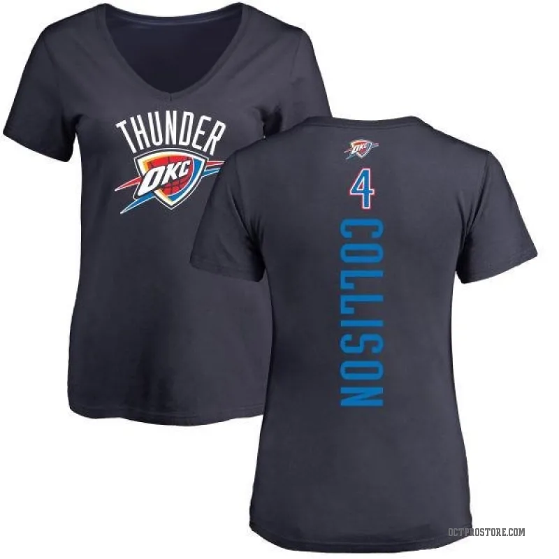 Nick Collison Women's Navy Oklahoma City Thunder Backer T-Shirt