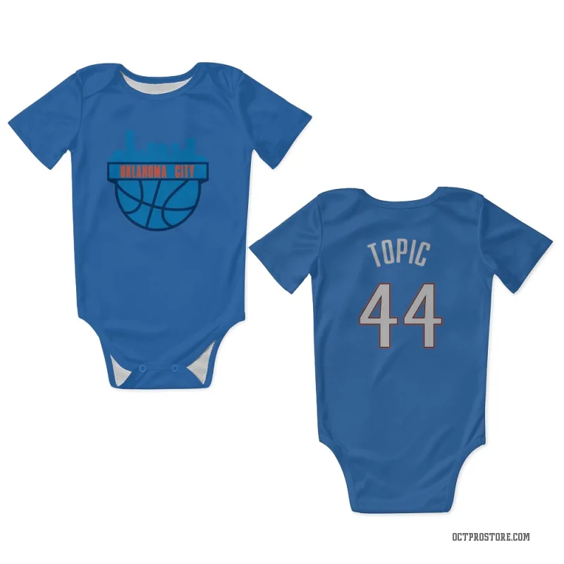 Nikola Topic  Blue Oklahoma City Thunder  Newborn & Infant Bodysuit